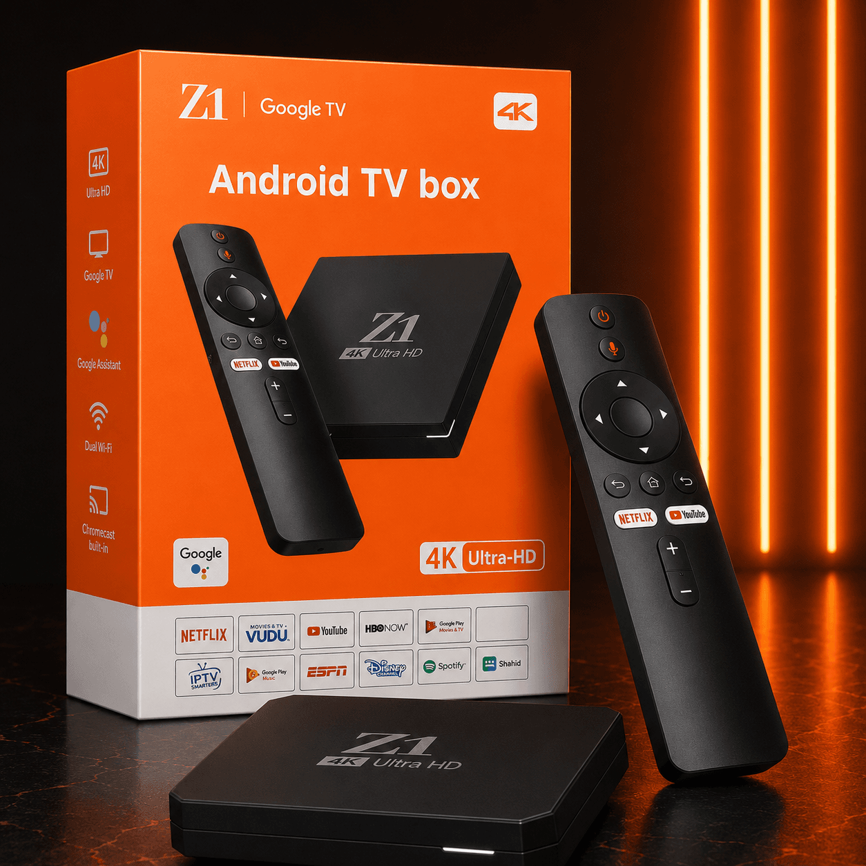 Z1 Google TV Box — 4K Ultra HD