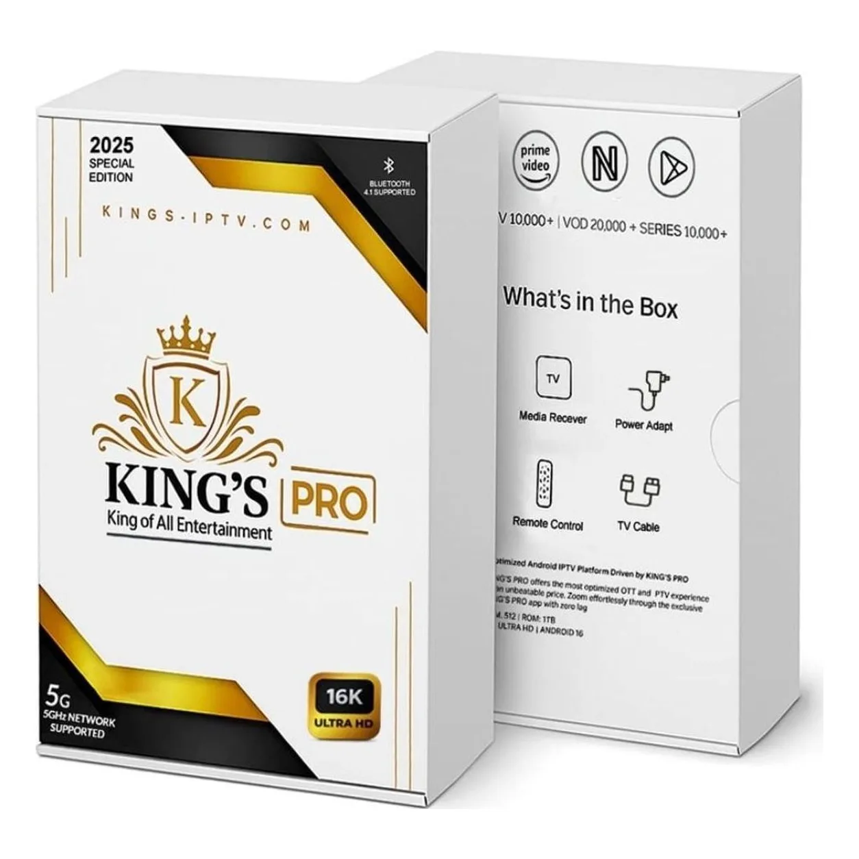 King's Pro TV Box 16K Ultra HD — 2025 Special Edition — IPTV box available in Dubai, UAE